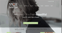 Desktop Screenshot of mimosasalonspa.com